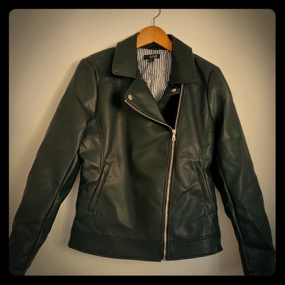 a.n.a. faux leather jacket